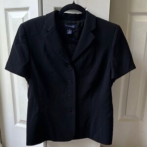 Ann Taylor Women's Short Sleeve Black Blazer